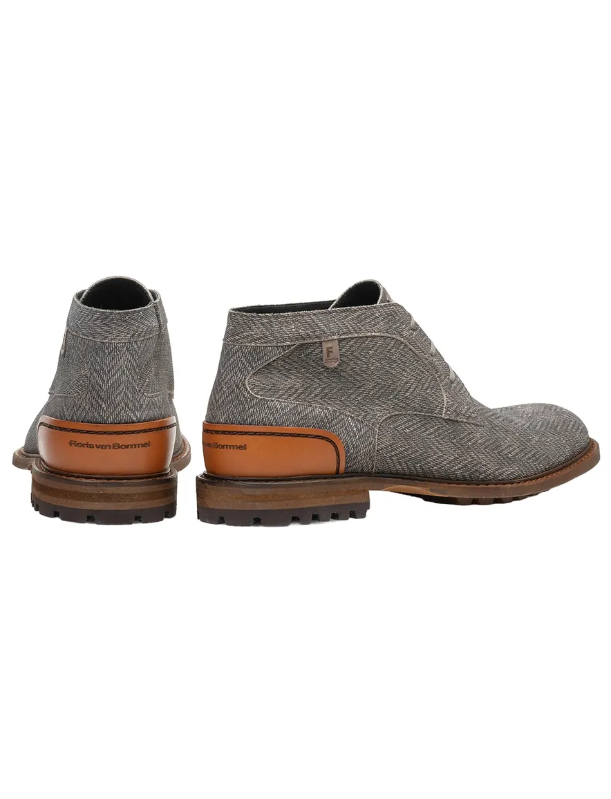 van Bommel nette schoenen groen geprint suede