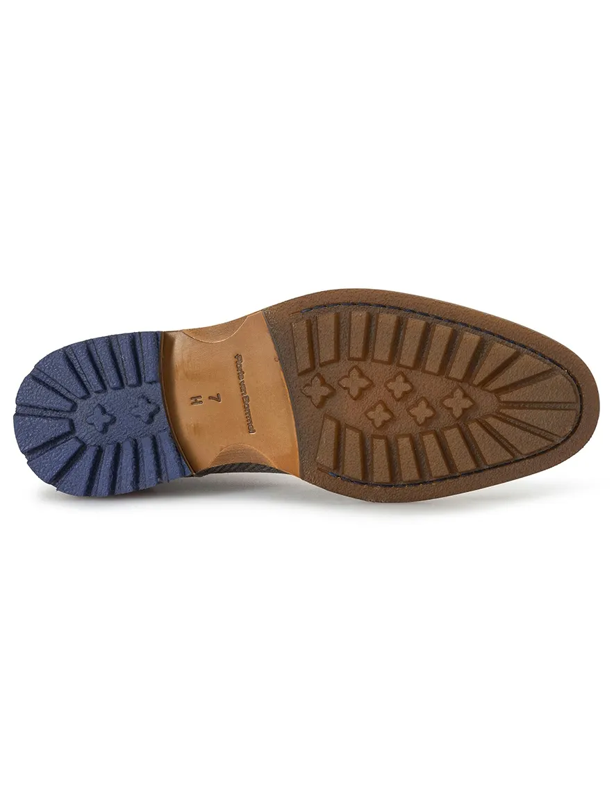 van Bommel nette schoenen groen geprint suede
