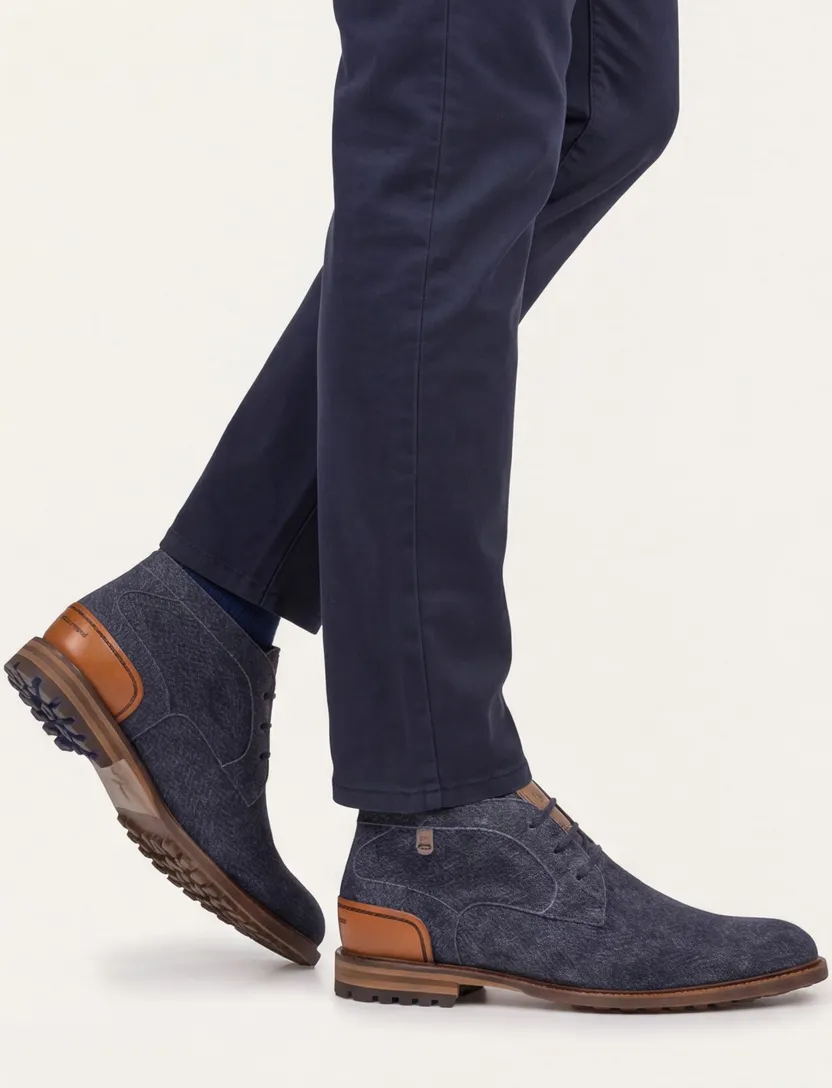 nette schoenen Floris van Bommel Crepi donkerblauw