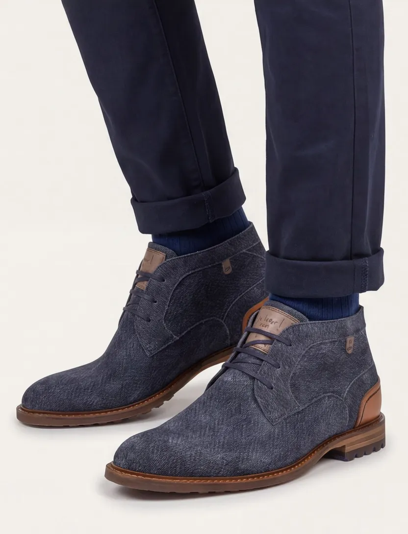 nette schoenen Floris van Bommel Crepi donkerblauw
