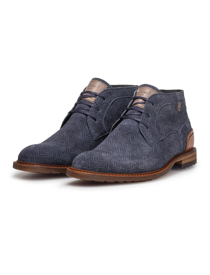 nette schoenen Floris van Bommel Crepi donkerblauw