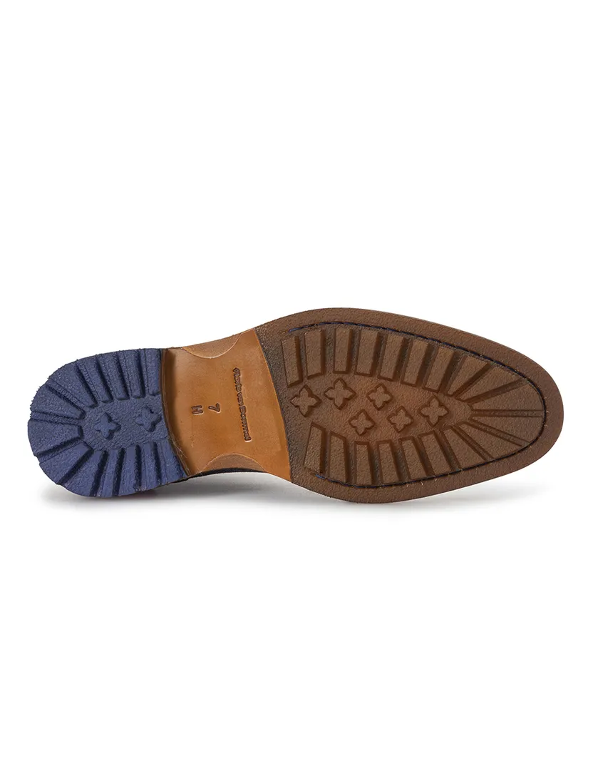 nette schoenen Floris van Bommel Crepi donkerblauw
