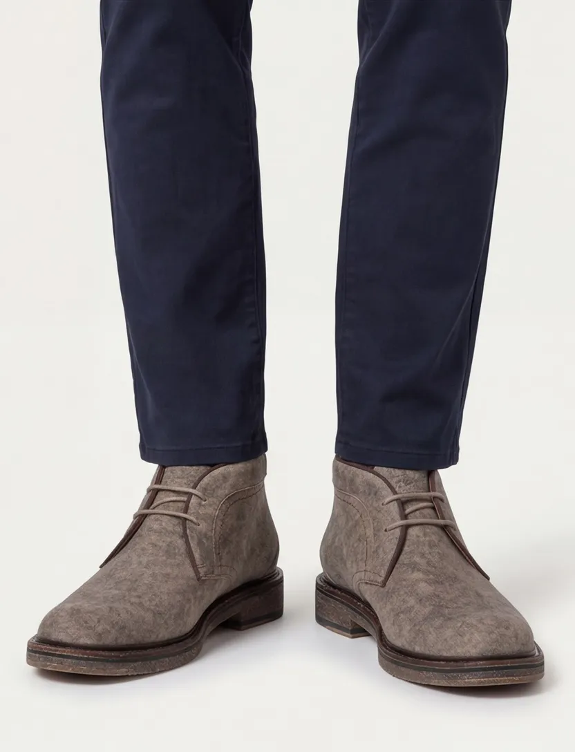 Boots Van Bommel De Tanker geprint suede