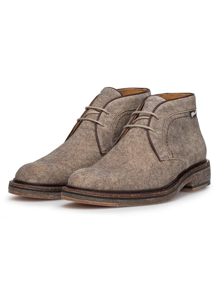 Floris van Bommel veterschoen bruin suede
