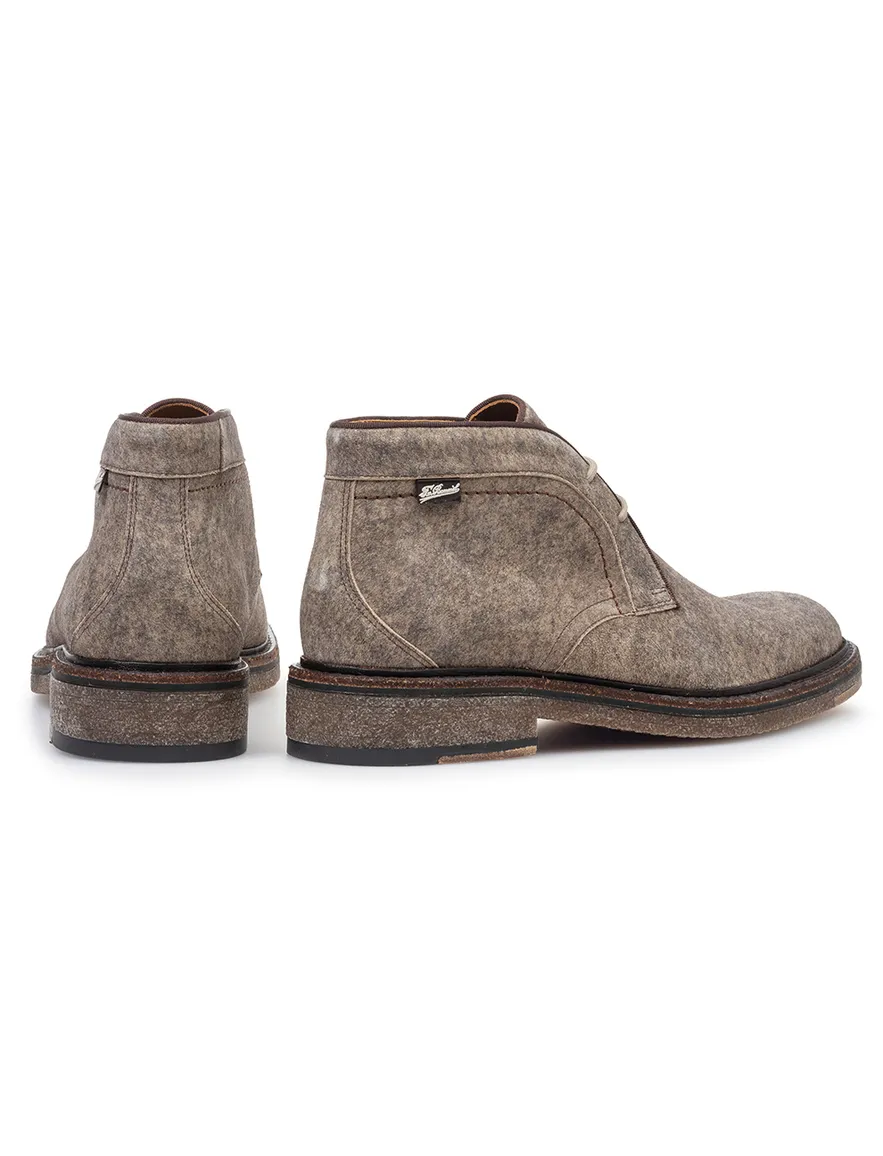 Floris van Bommel veterschoen bruin suede