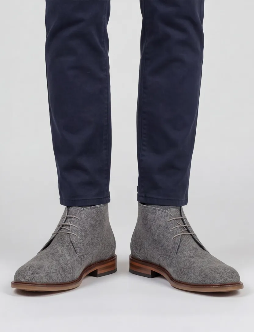 suede nette schoenen Floris van Bommel grijs