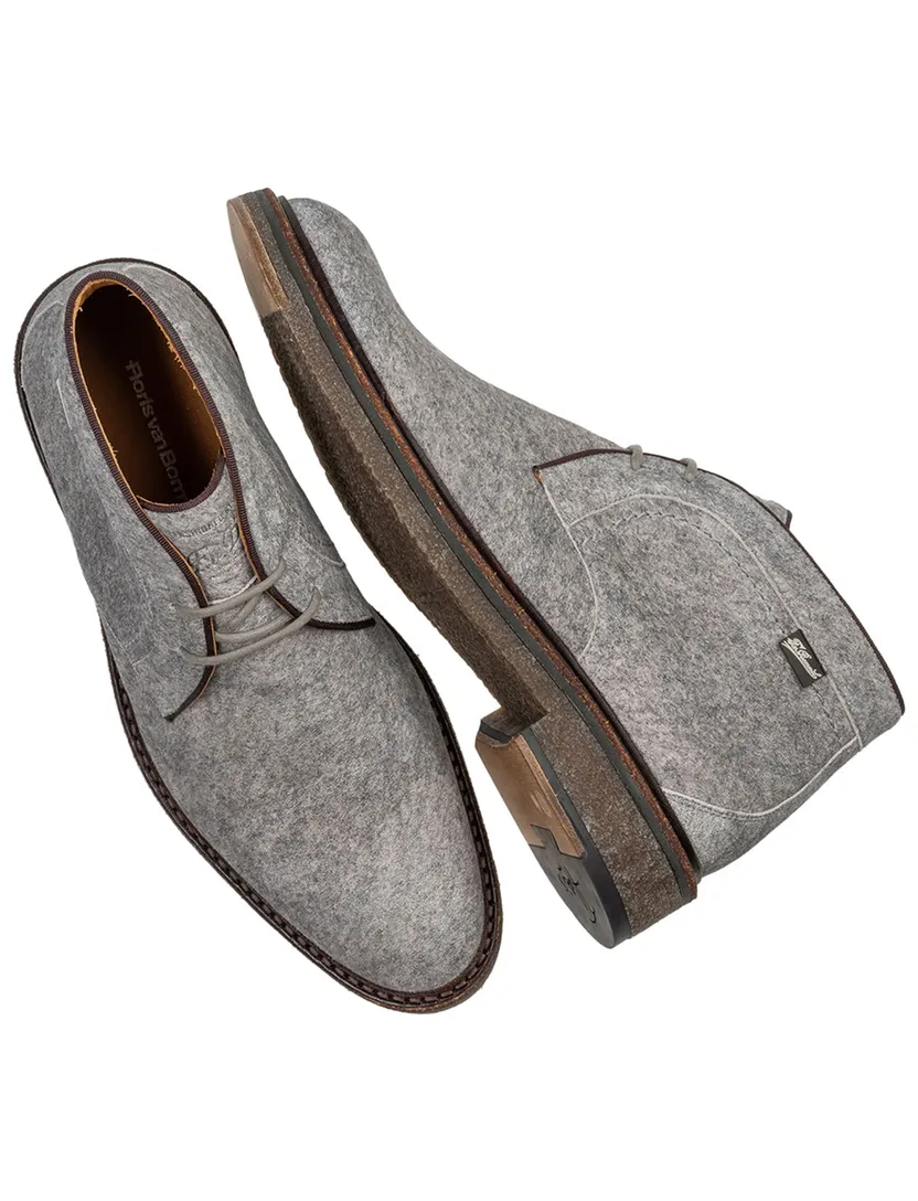 suede nette schoenen Floris van Bommel grijs