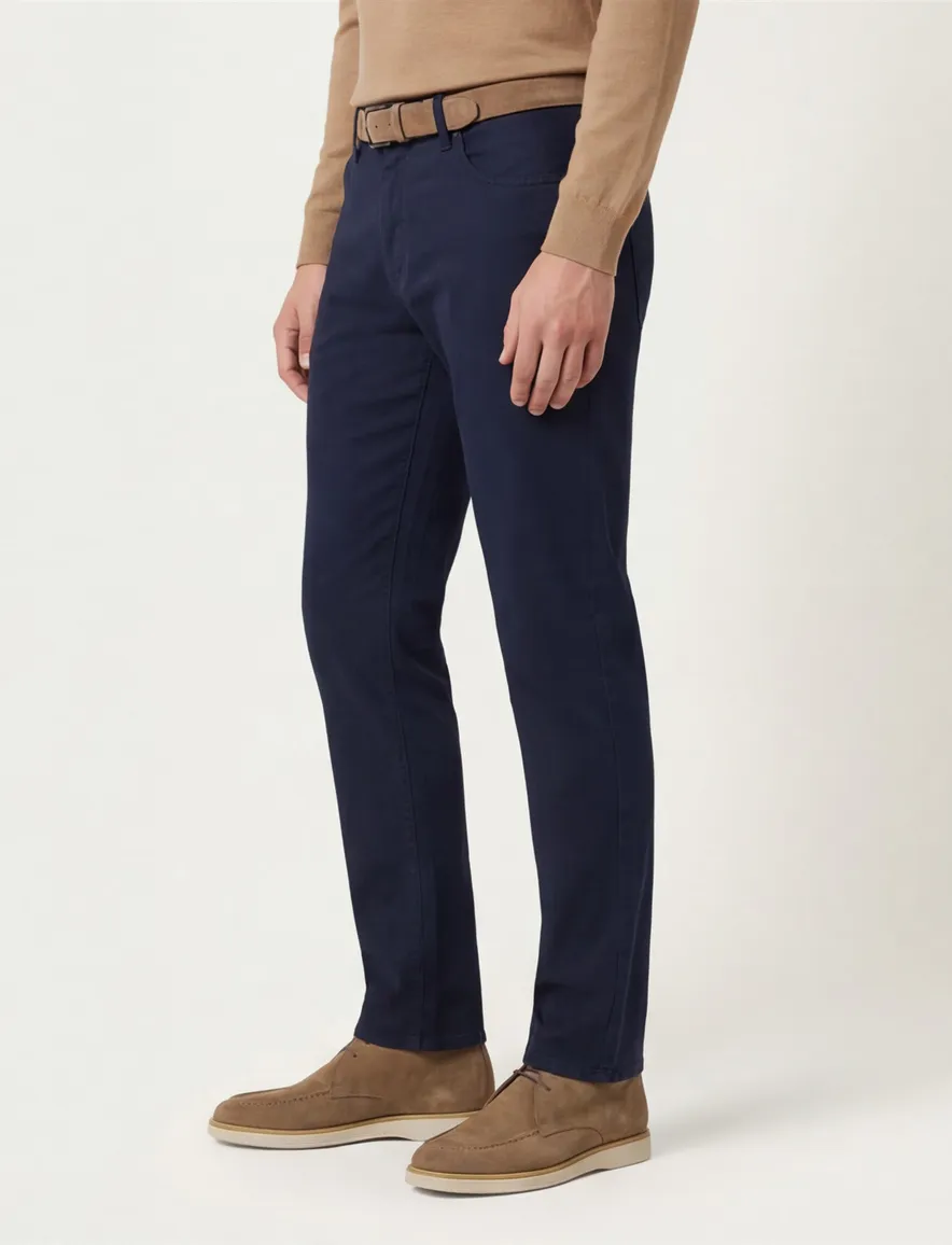 Brax Chuck Pantalon donkerblauw 5-pocket