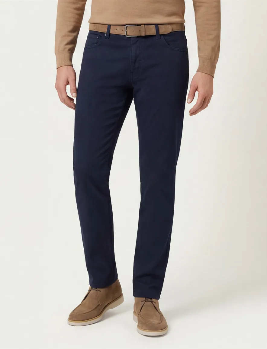 Brax Chuck Pantalon donkerblauw 5-pocket