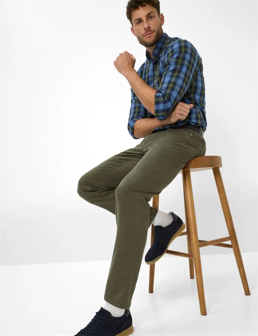 jeans groen Brax Chuck