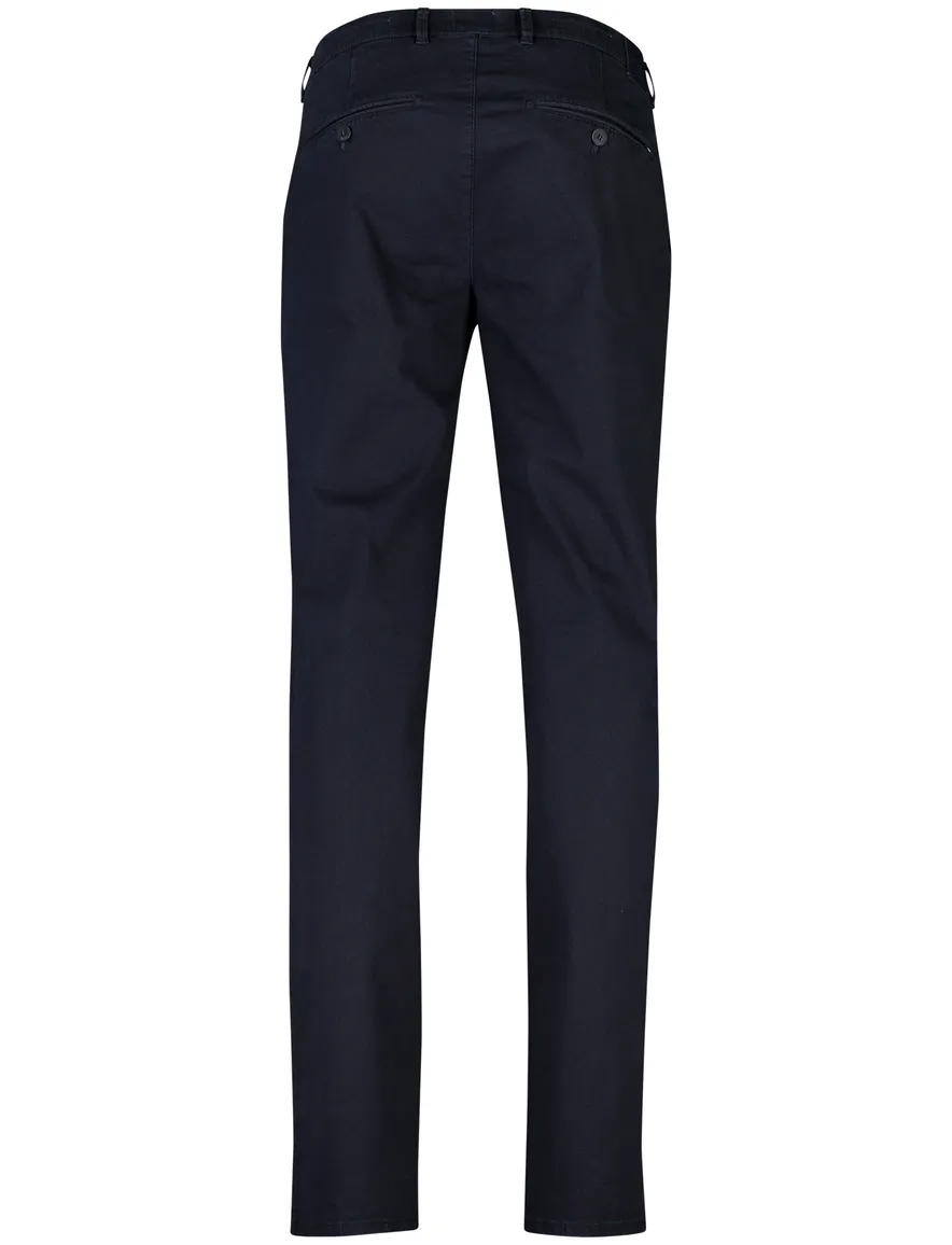 Brax pantalon effen donkerblauw normale fit