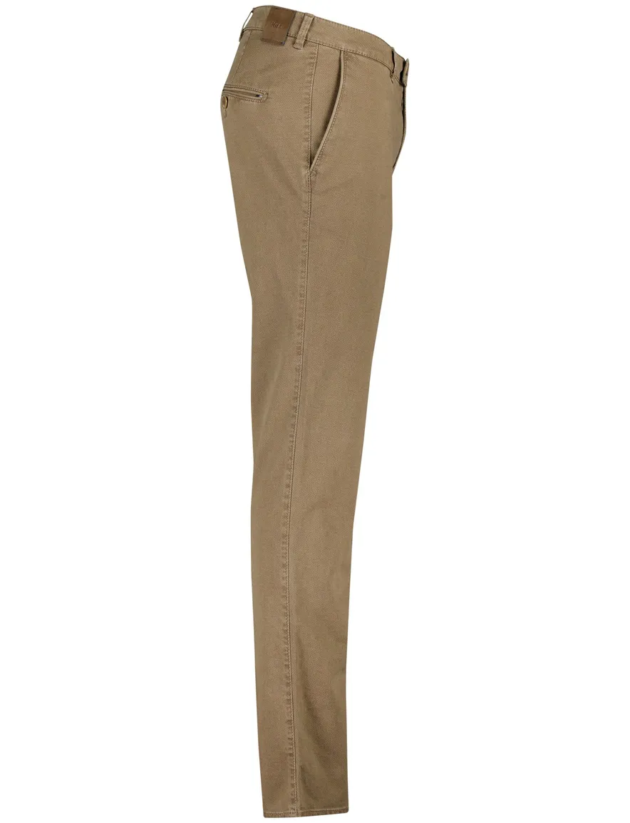Brax pantalon katoen Fabio bruin