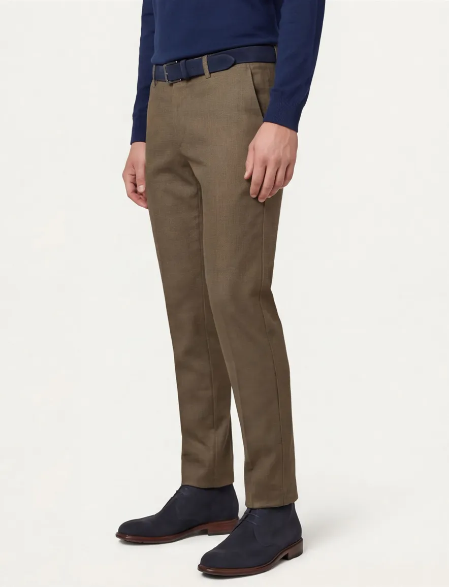 Brax Fabio pantalon katoen bruin