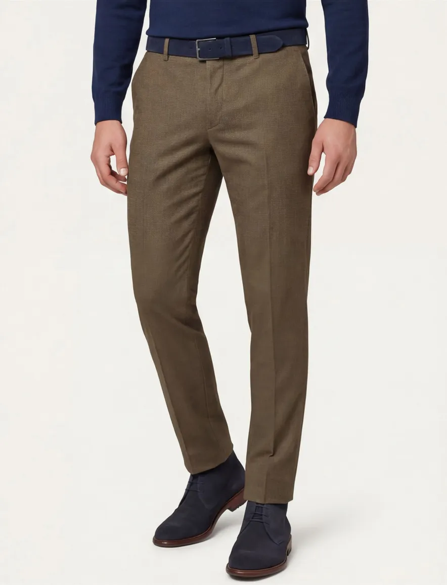 Brax Fabio pantalon katoen bruin