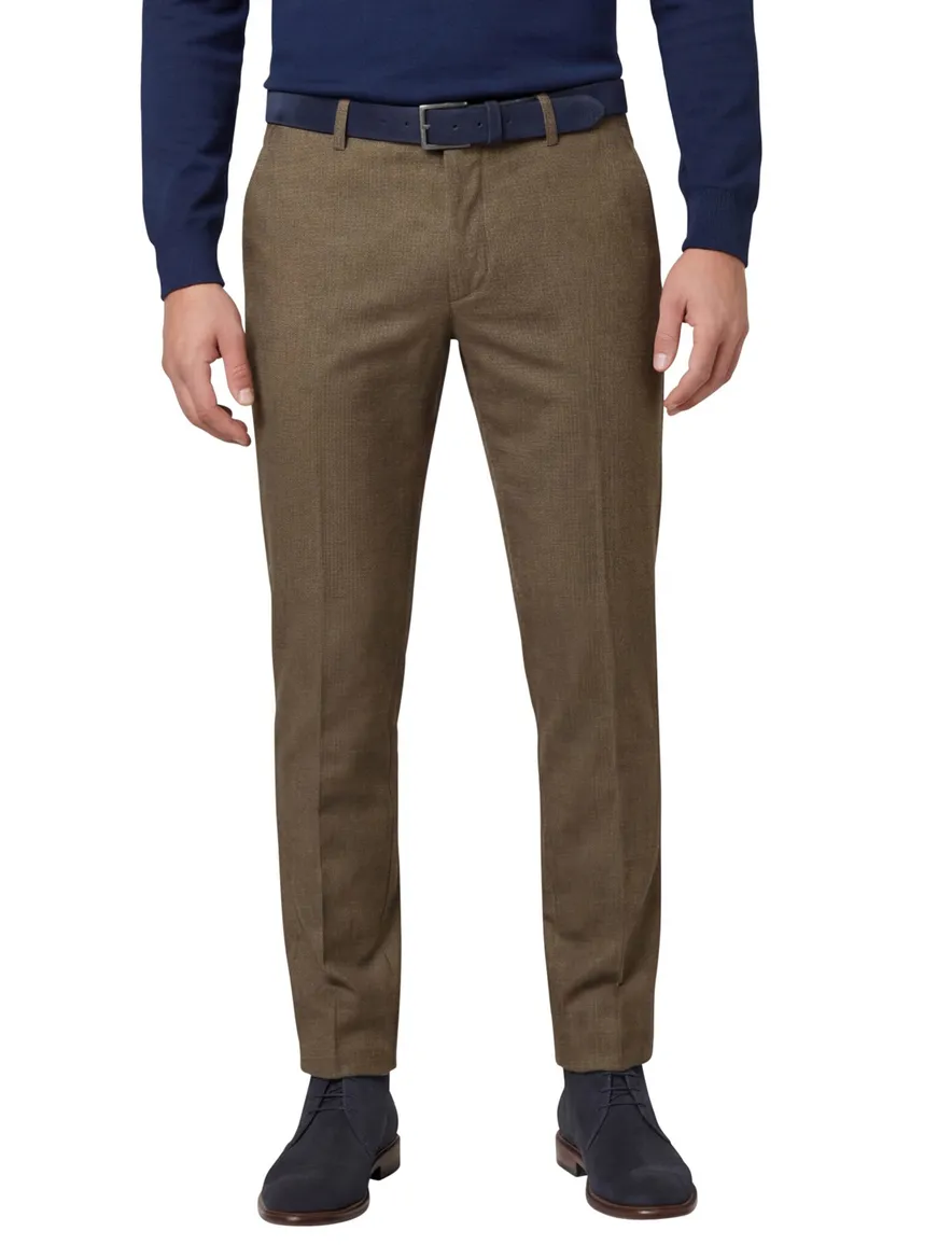 Brax Fabio pantalon katoen bruin