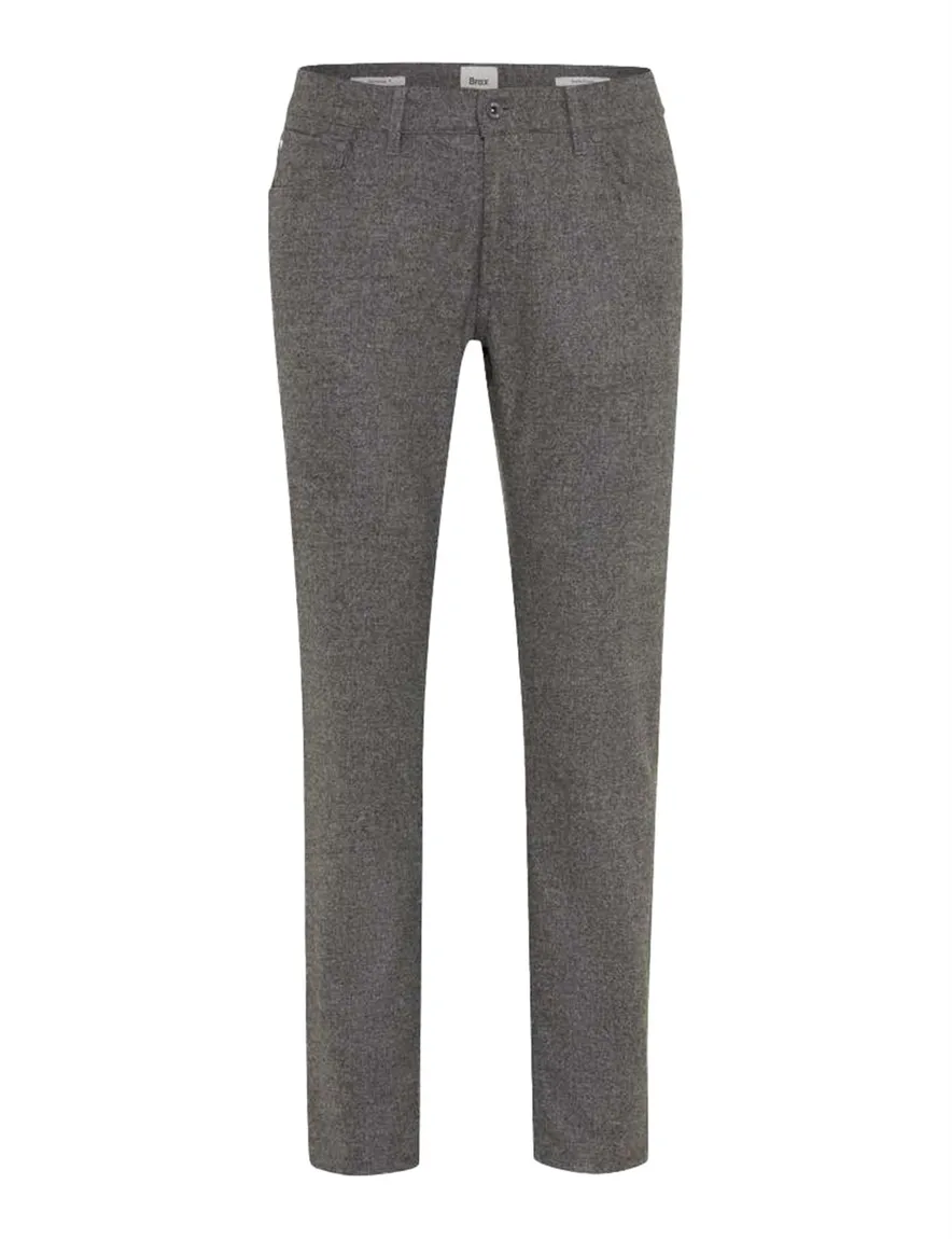 Brax Chuck wollen pantalon grijs