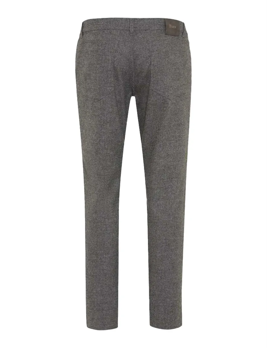 Brax Chuck wollen pantalon grijs