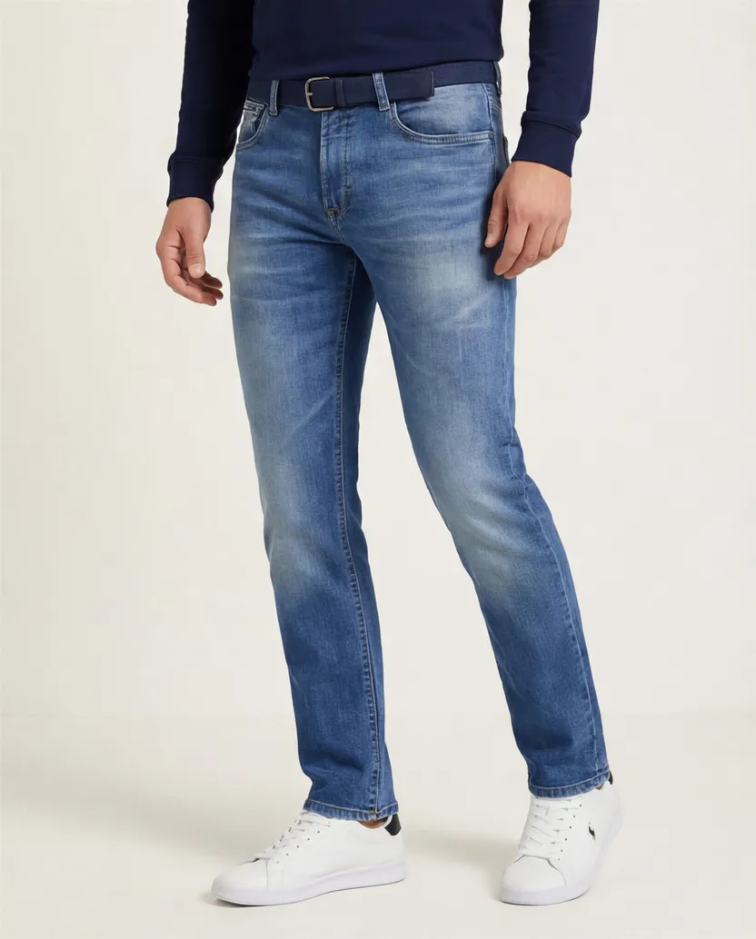 MAC Arne Pipe 5-pocket jeans blauw denim