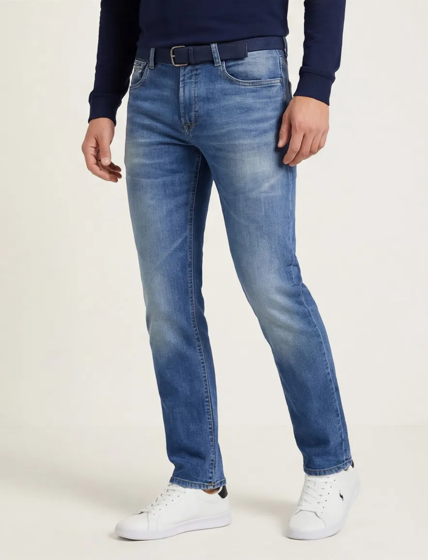 MAC Arne Pipe 5-pocket jeans blauw normale fit