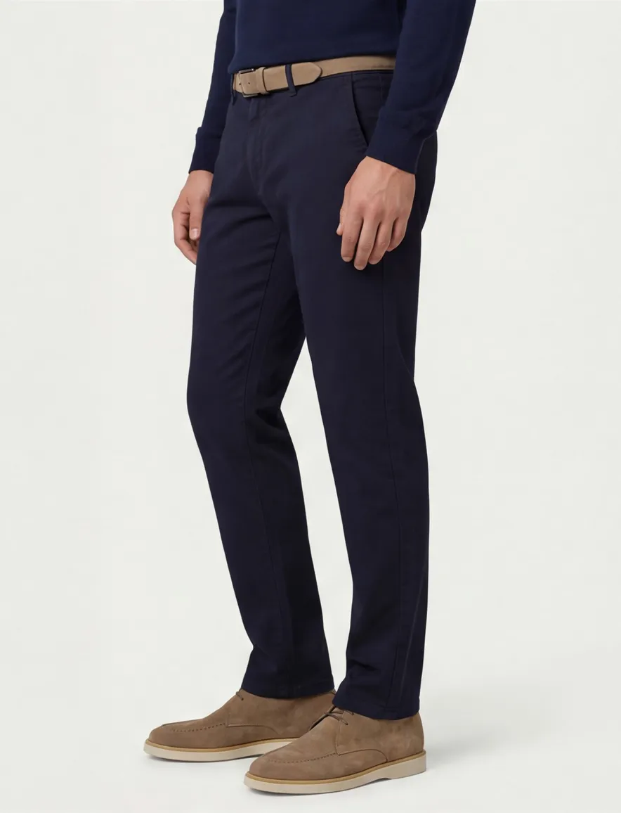 Eurex Jörn pantsalon katoen donkerblauw
