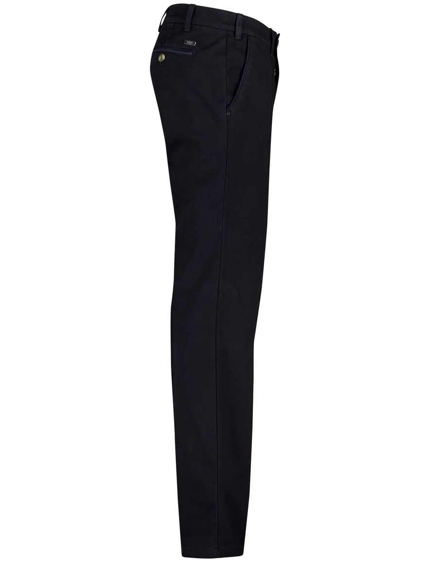 Eurex Jörn pantalon donkerblauw effen normale fit