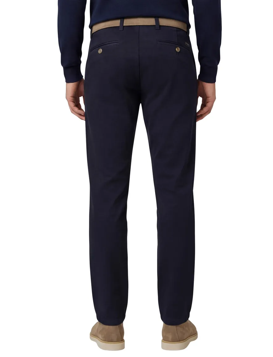 Eurex Jörn pantalon donkerblauw effen normale fit