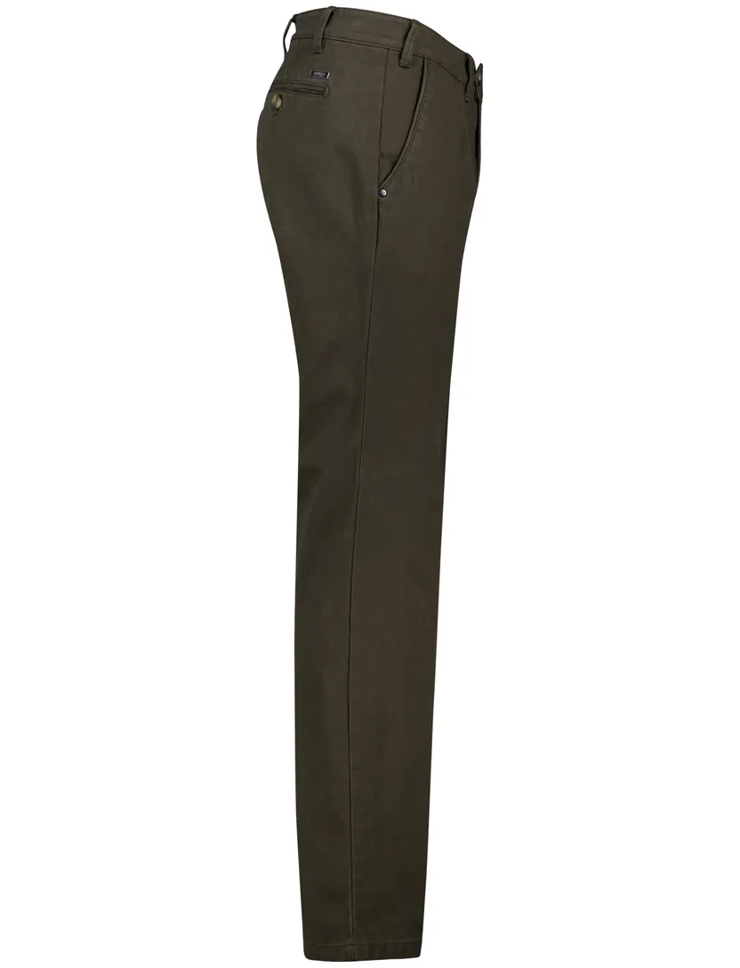 Eurex pantalon katoen groen effen