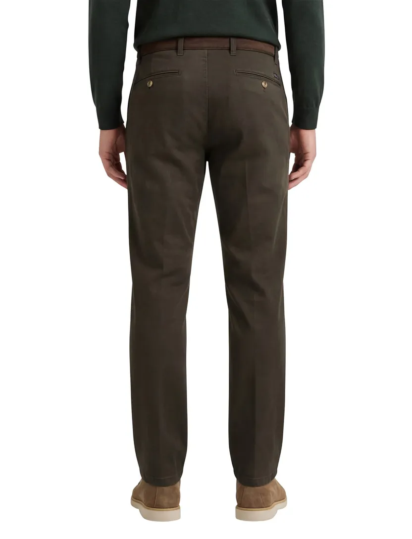 Eurex pantalon katoen groen effen