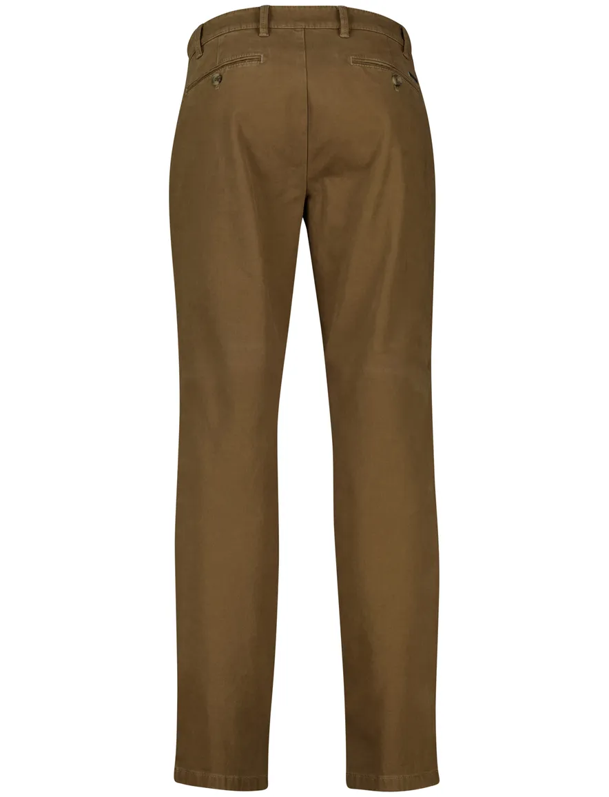 Eurex katoenen pantalon bruin