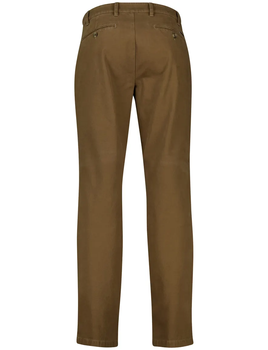 Eurex katoenen pantalon bruin