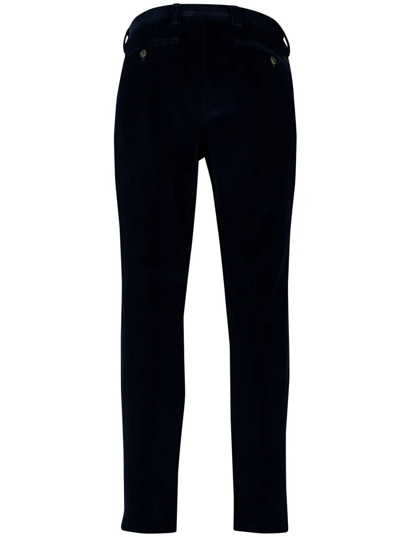 Eurex pantalon donkerblauw effen normale fit
