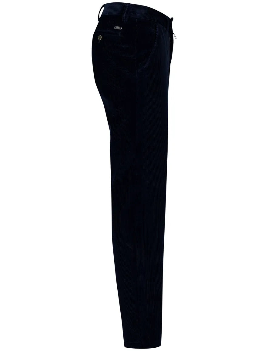 Eurex jim regular fit pantalon katoen donkerblauw
