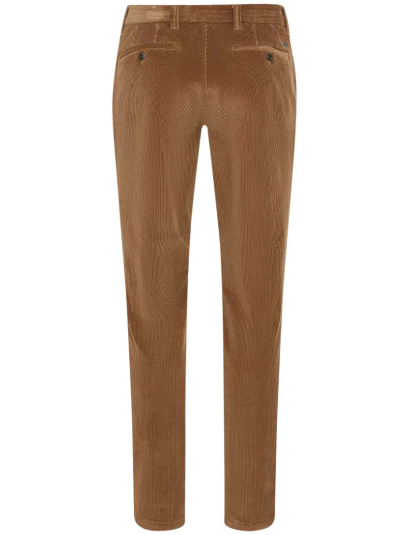 Pantalon Eurex corduroy bruin zonder omslag