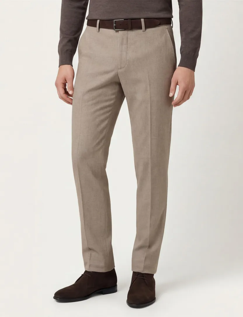 Eurex pantalon beige viscose chino