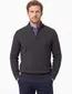 Brax Trui Half Zip antraciet gemeleerd donker