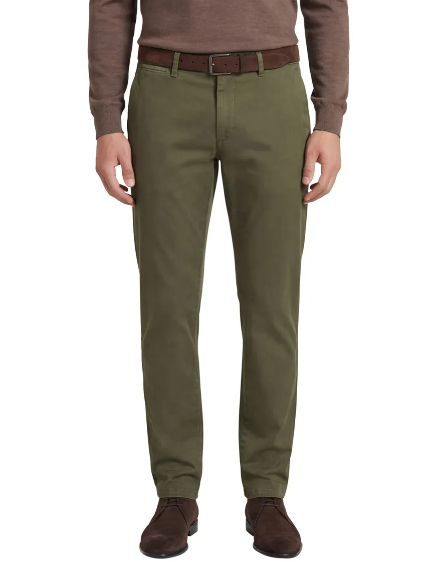 Eurex joe regular fit pantalon katoen khaki