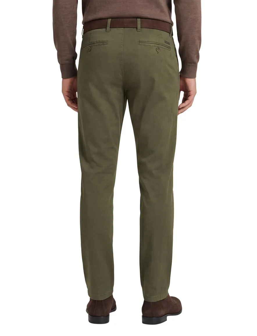 Eurex joe regular fit pantalon katoen khaki