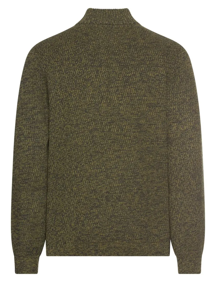 trui Camel Active half zip forest groen katoen