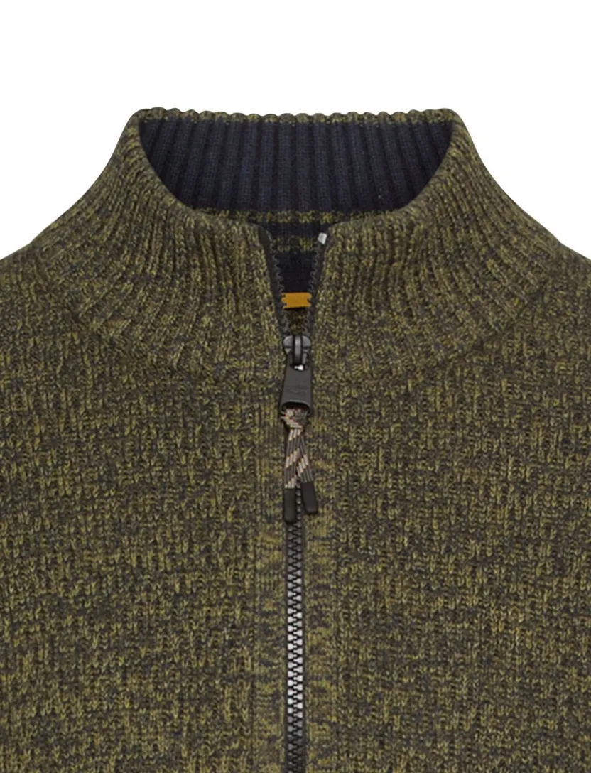 trui Camel Active half zip forest groen katoen