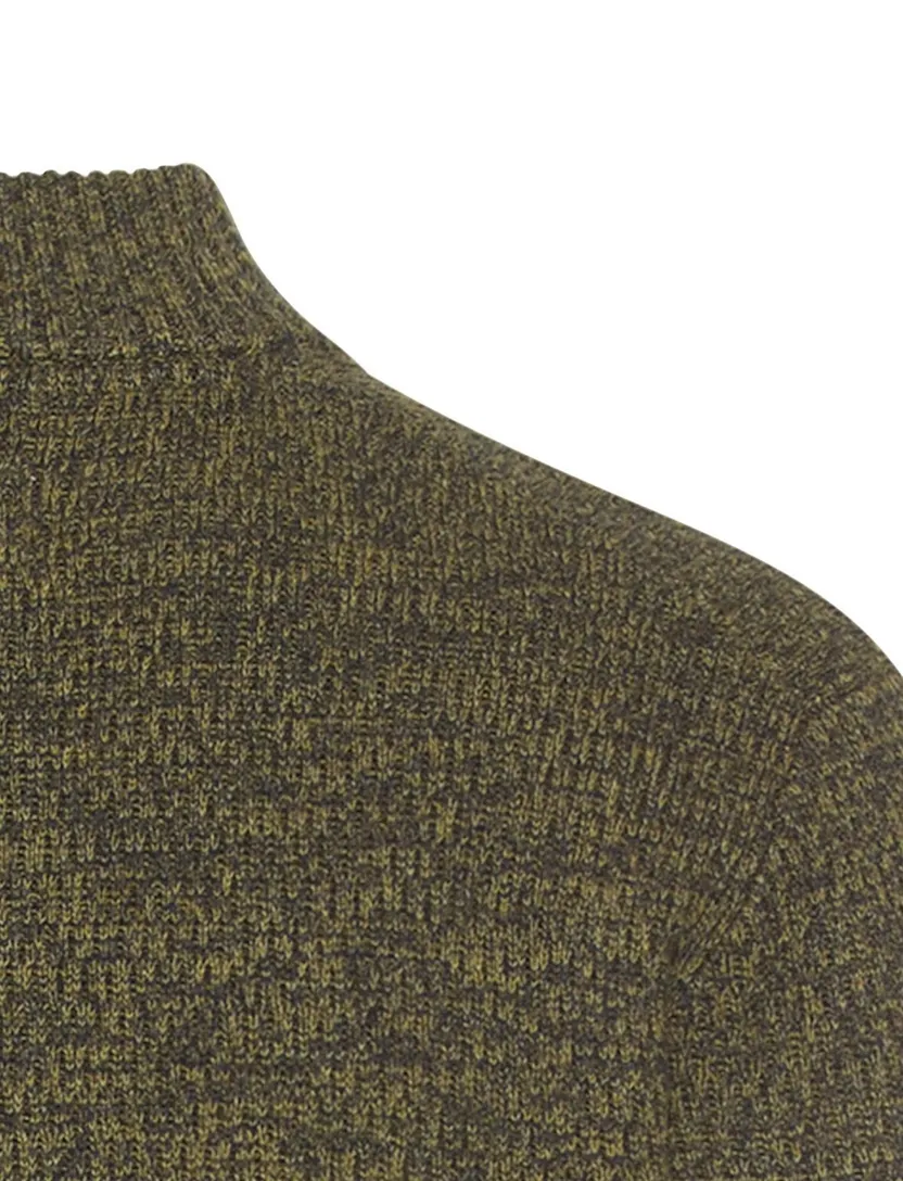trui Camel Active half zip forest groen katoen