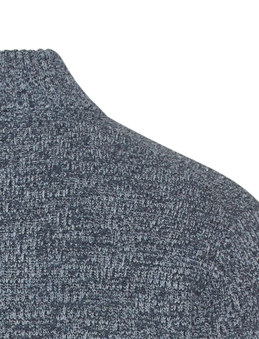 trui Camel Active half zip blauw katoen