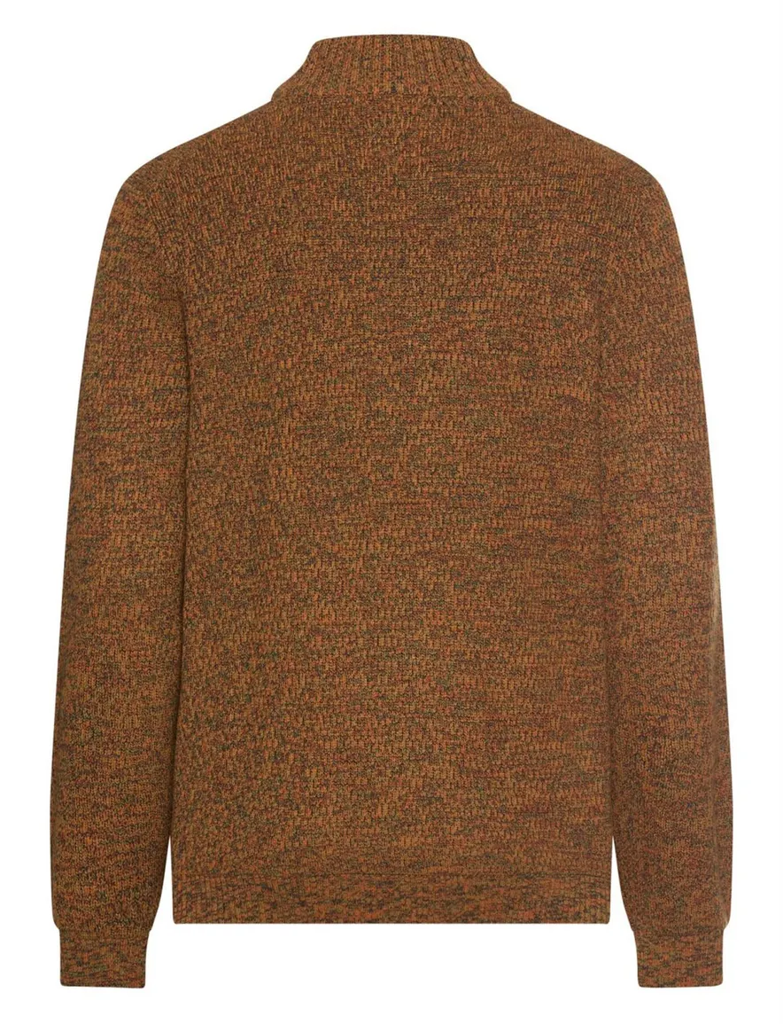 Camel Active trui half zip bruin