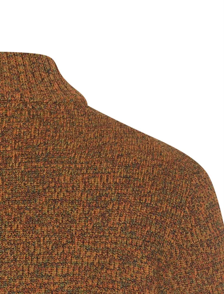 Camel Active trui half zip bruin