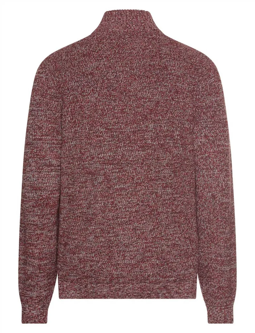 trui Camel Active half zip rood katoen