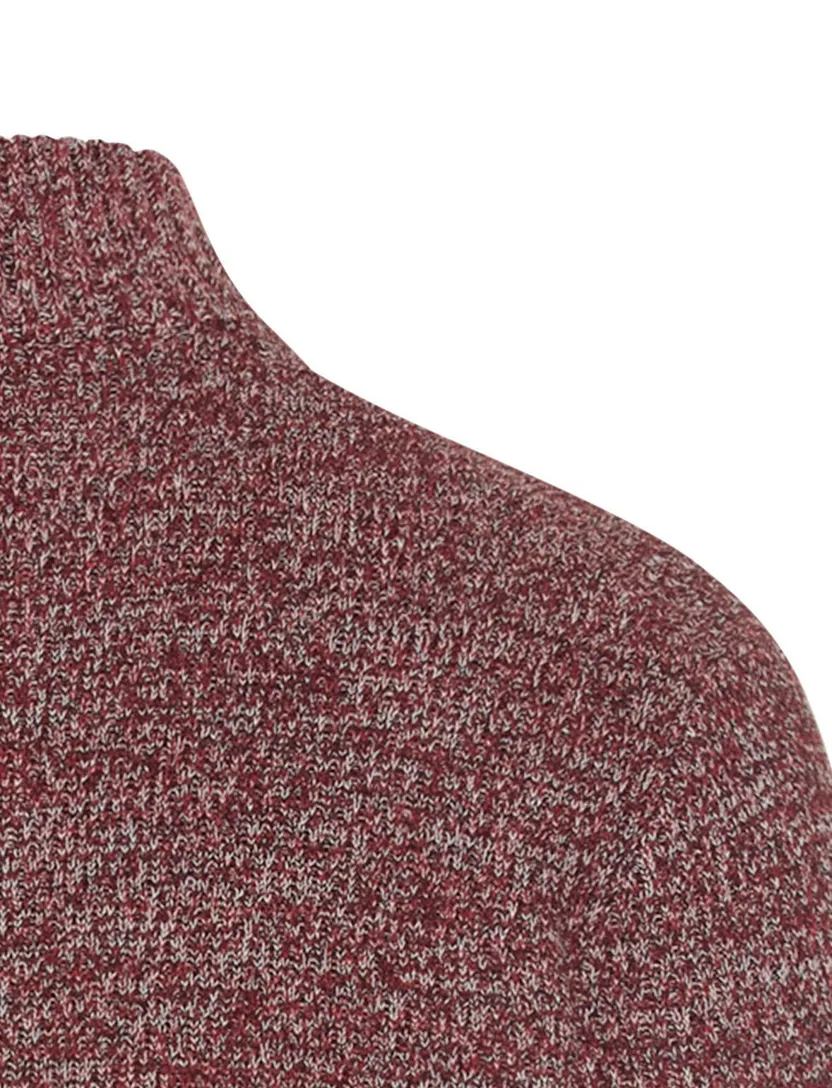 trui Camel Active half zip rood katoen