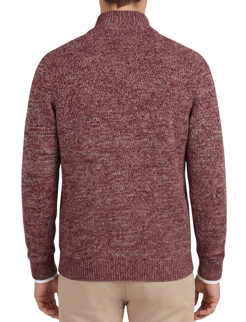 trui Camel Active half zip rood katoen