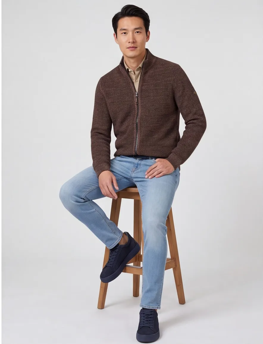Camel Active vest donkerbruin