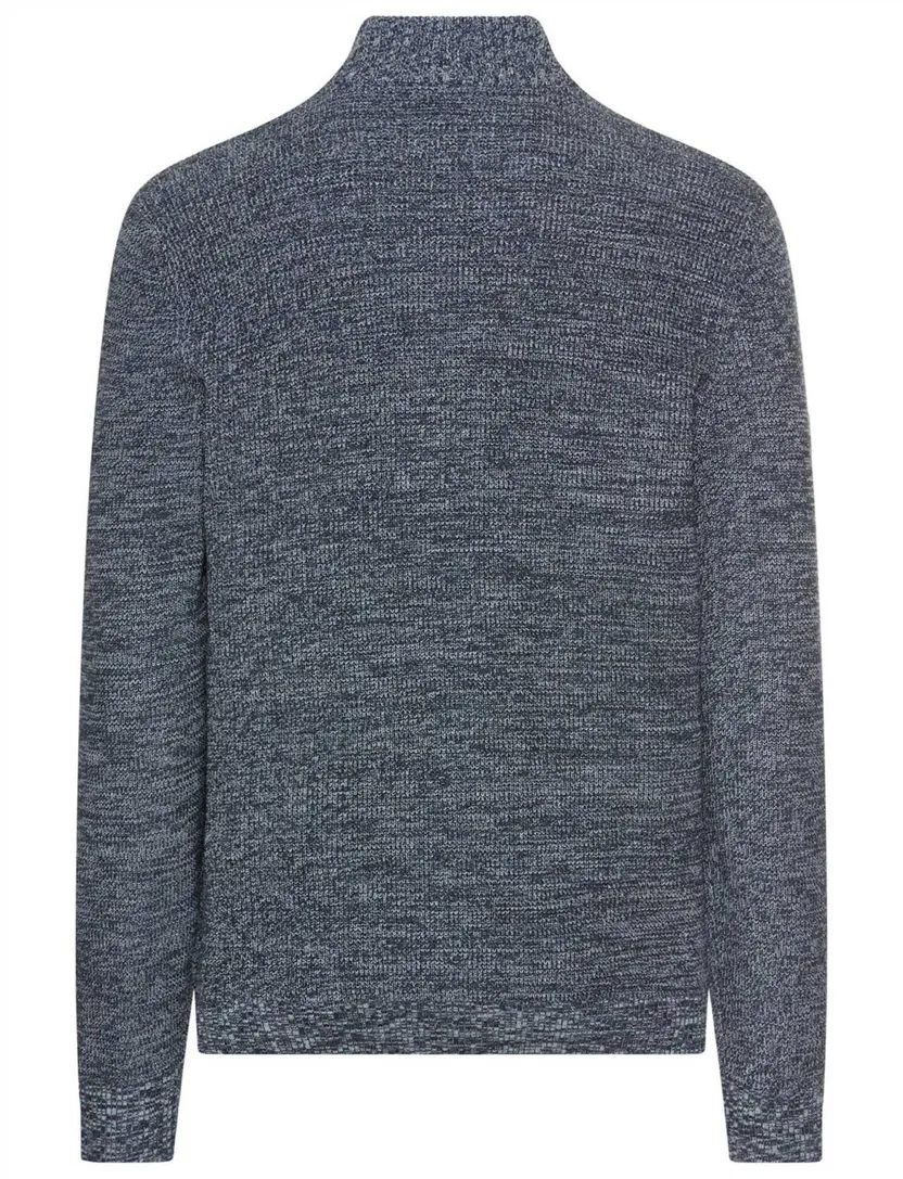 vest Camel Active donkerblauw gemêleerd katoen