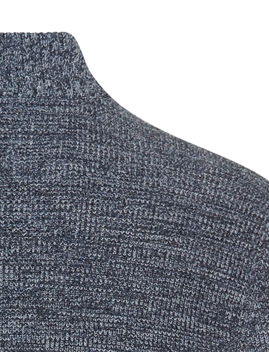 Camel Active vest blauw gemêleerd donkerblauw
