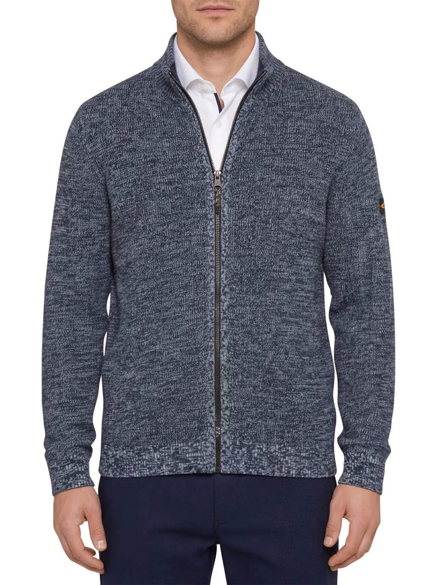 Camel Active vest blauw gemêleerd blauw